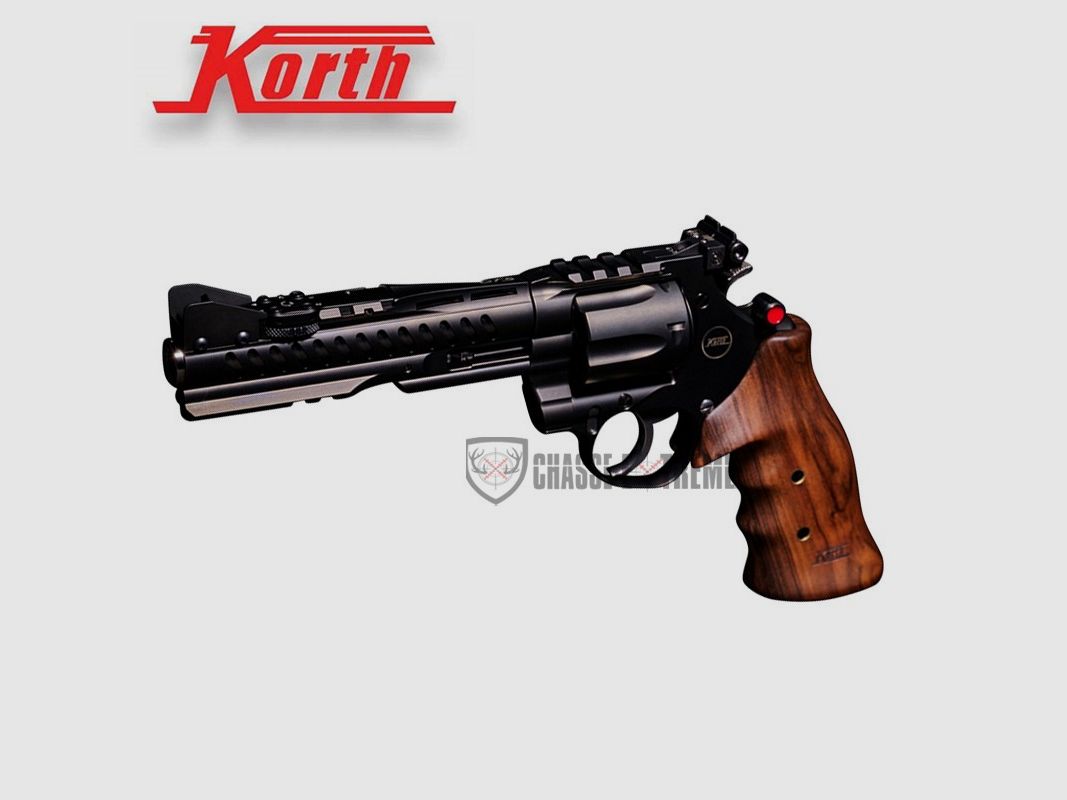 Revolver KORTH Super Sport GTS Schwarz 6'' Jim Wilson Griff Kal. 357 Mag, Bild 2 von 3