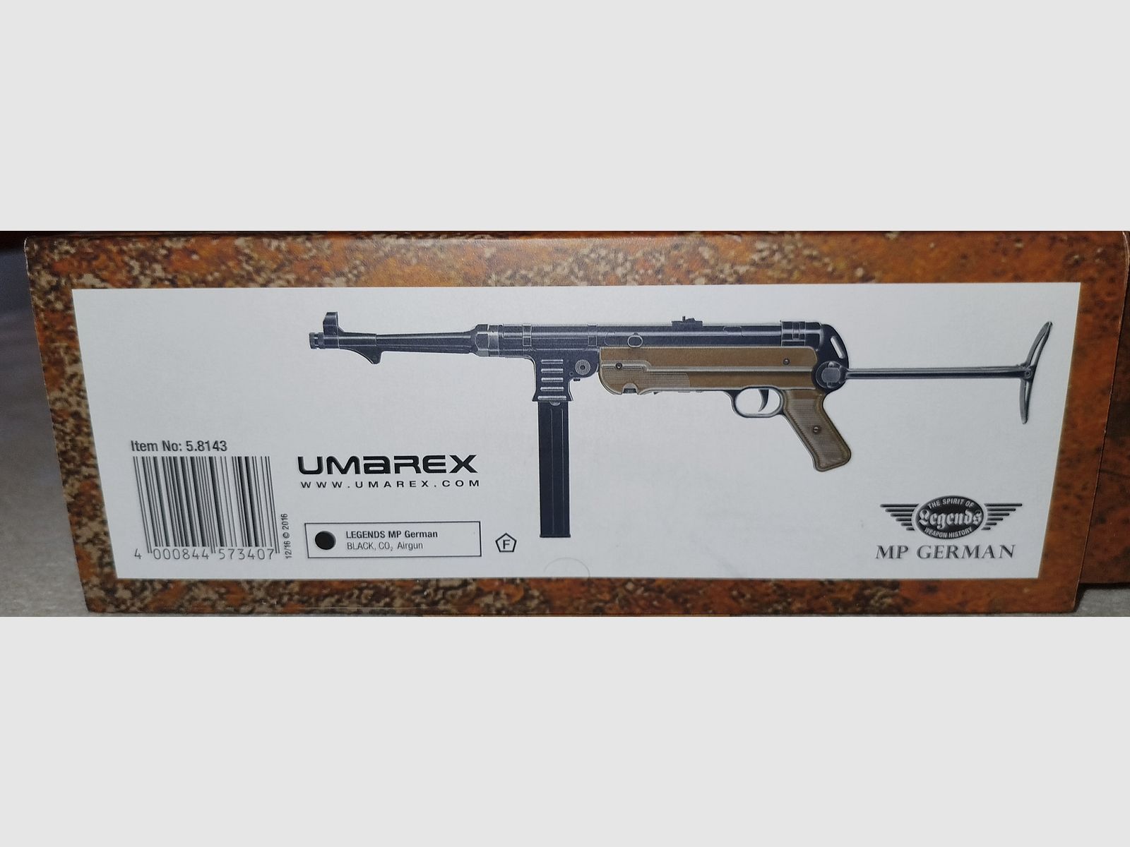 The MP40 in caliber 4.5mmBB 7.5 Joule Co2