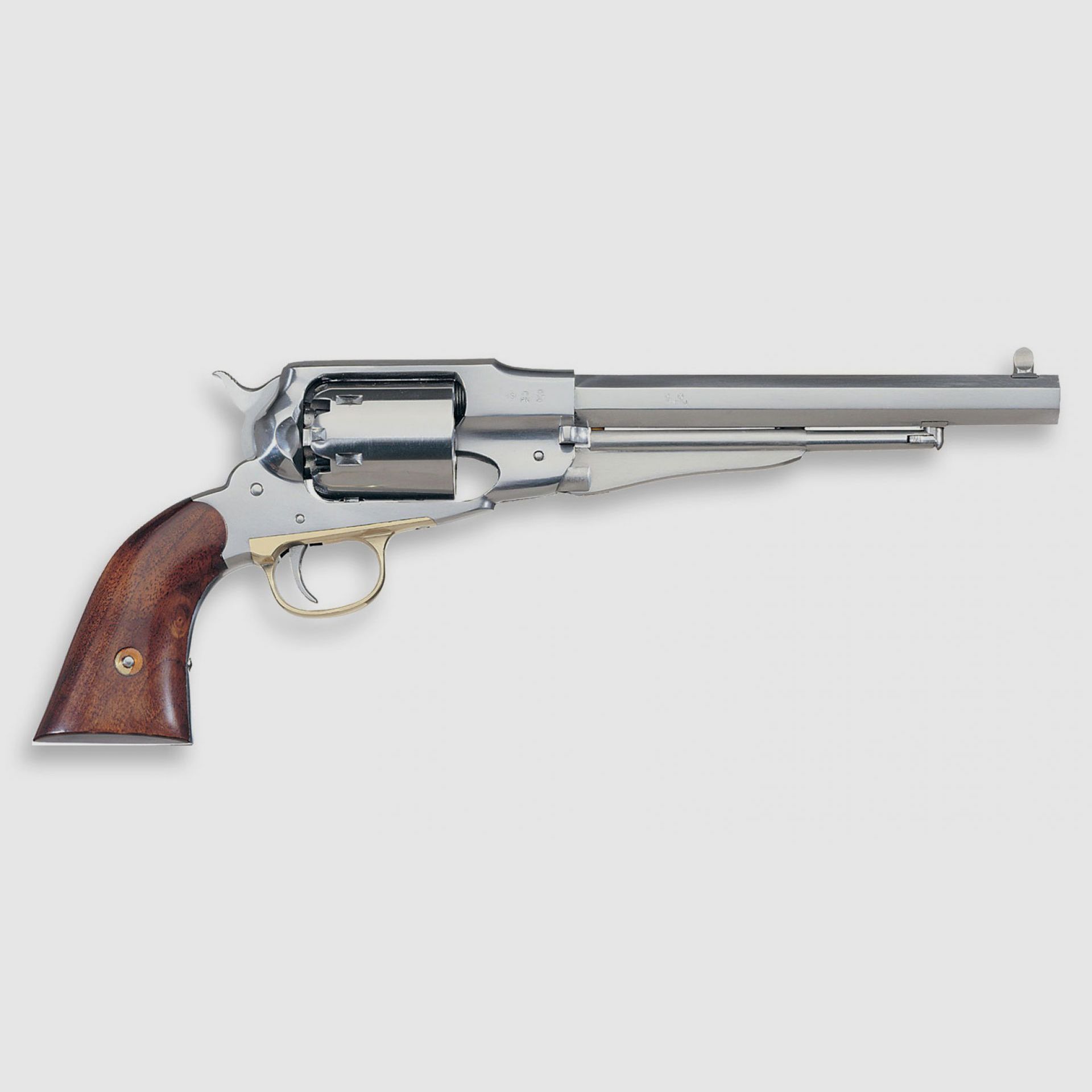 Black powder revolver HEGE-UBERTI 1858 NEW ARMY .44 8 INOX, image 1 of 5