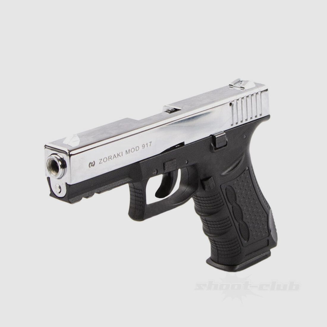 Zoraki 917 Chrome - Special Edition Blank Firing Pistol 9 mm
