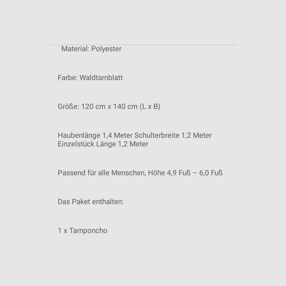 tarnpomcho waldtarnblatt modello Tarnumhang Tarnjacke camuffamento Airsoft Softair cecchino Paintball abbigliamento