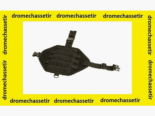 plateforme, support avec passants molles pour cuisse, noir (drop leg molle panel)