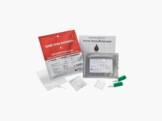 Diverse Eldoncard Schnelltest Blutgruppe HKA 2511-1