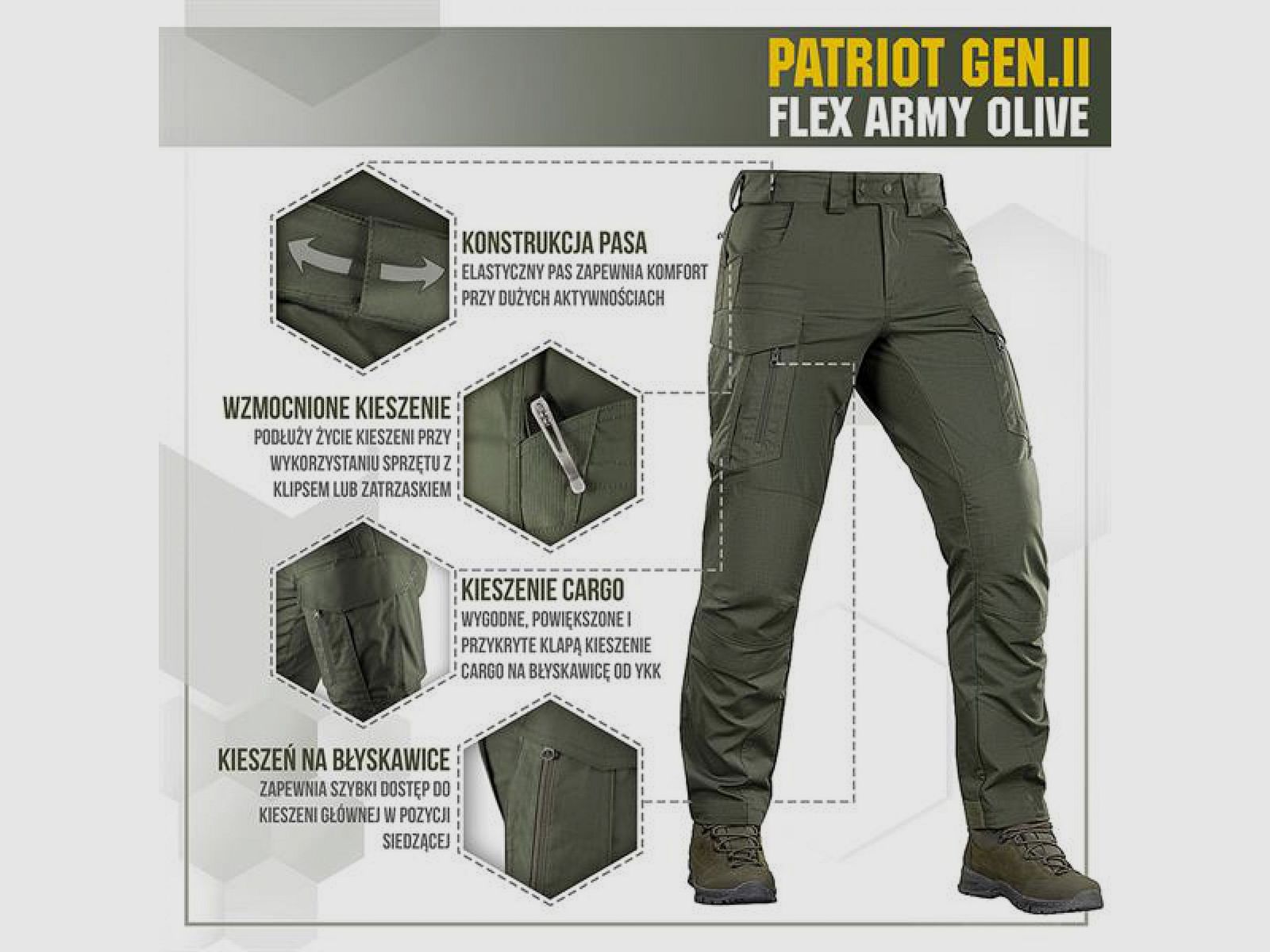 Spodnie taktyczne Patriot Gen II Flex, zdjęcie 8 z 10
