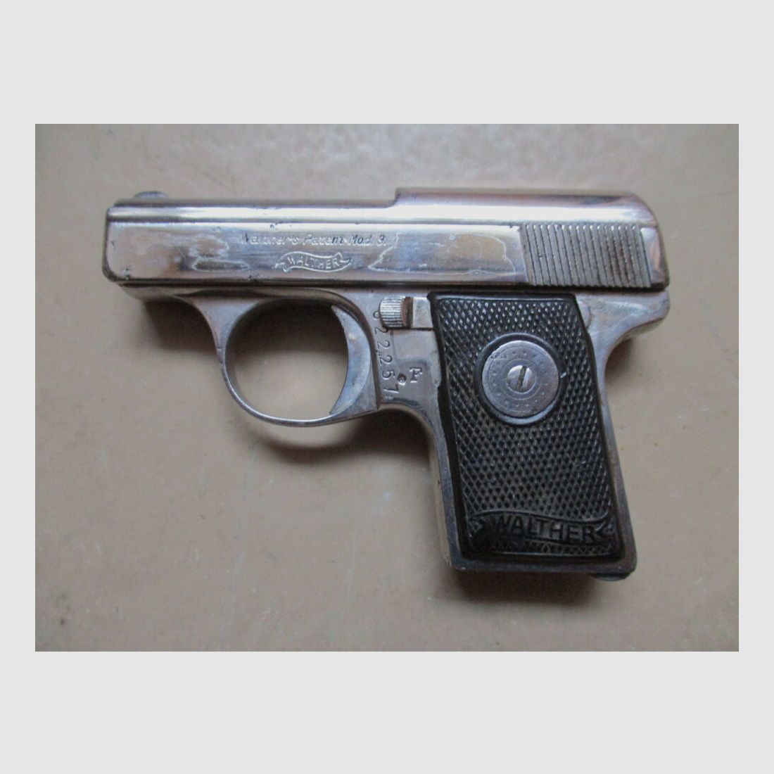 Pistole Walther Mod. 9 Nickel 6,35 mm 9
