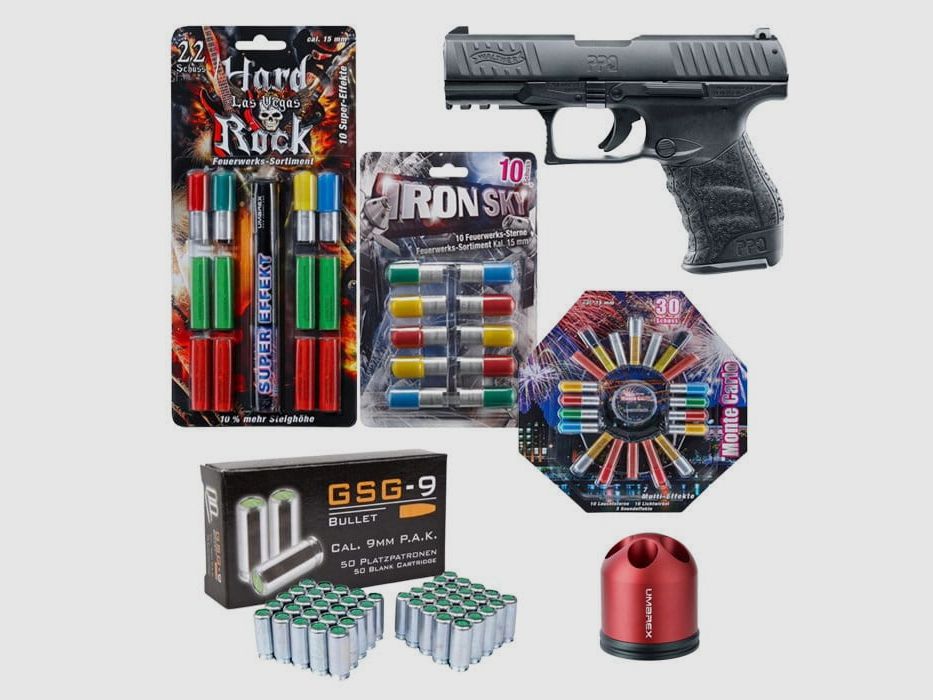 Pistola a salve Capodanno XXL set 4