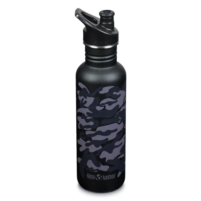 Butelka Klean Kanteen w kolorze kamuflażu - jednolita - ok. 800 ml - Ciemny kamuflaż