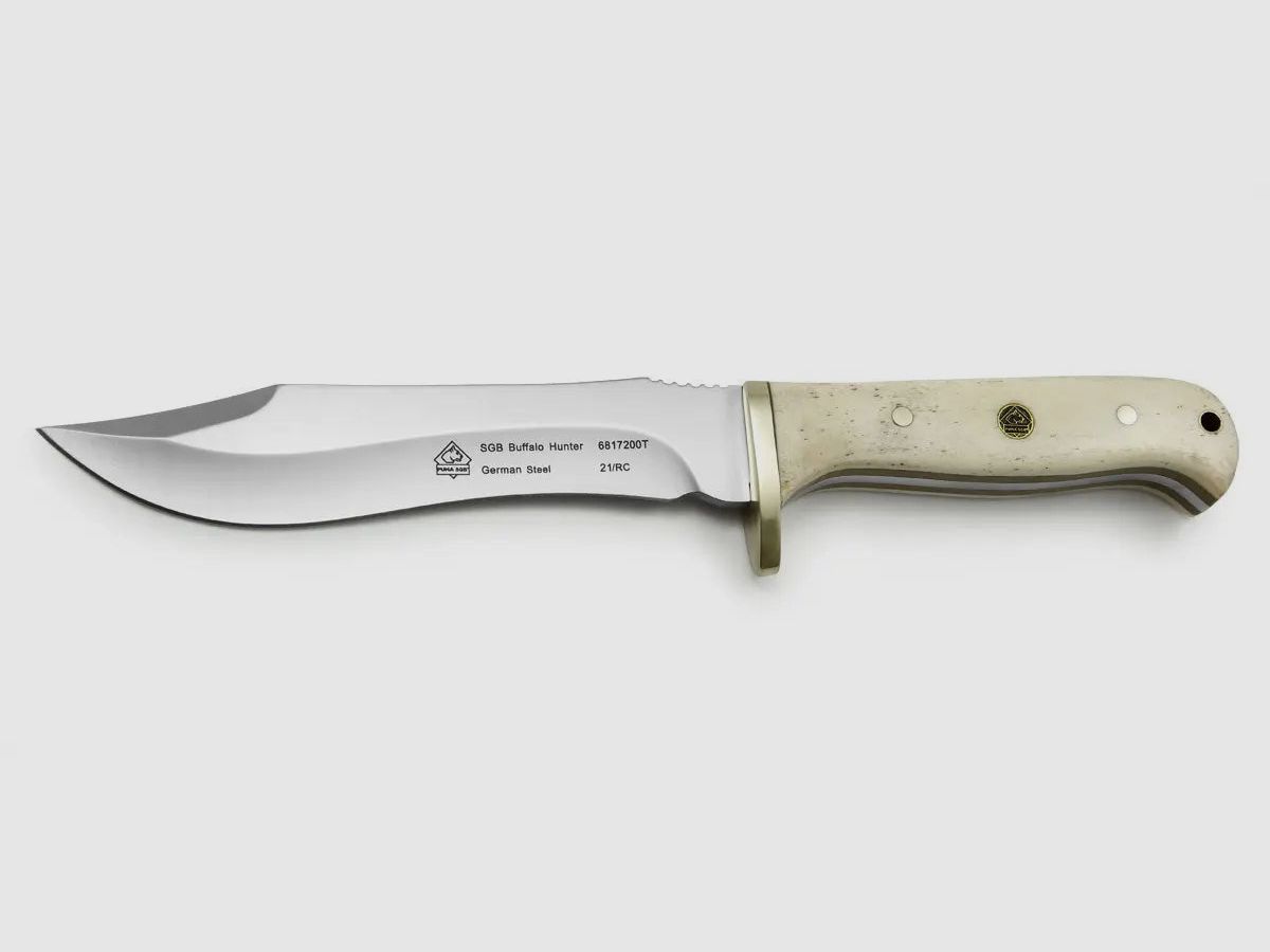 PUMA SGB cazador de búfalos, hueso blanco liso