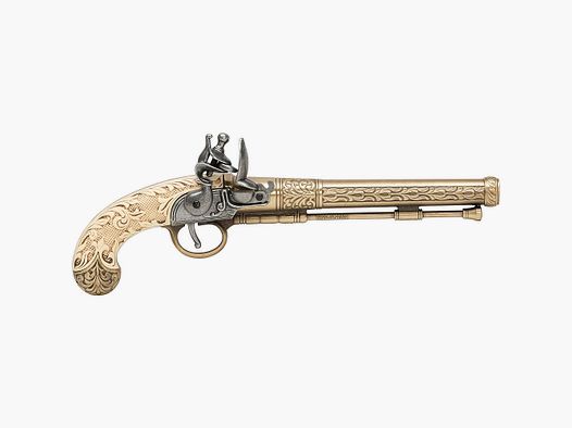 Russian decorative flintlock pistol