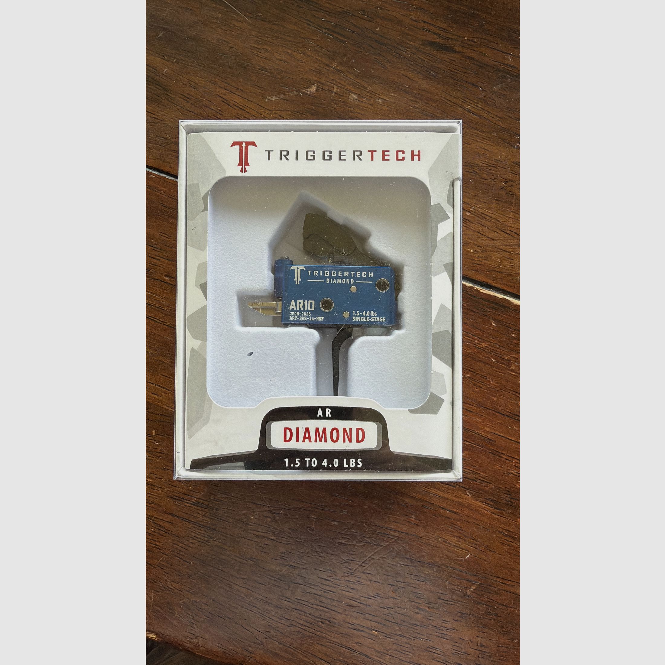 TRIGGERTECH Black Diamond Single Stage AR 10 Match Abzug 1.5 TO 4.0 LBS Für Oberland, Hänel, Schmeisser, AR 15, AR 10