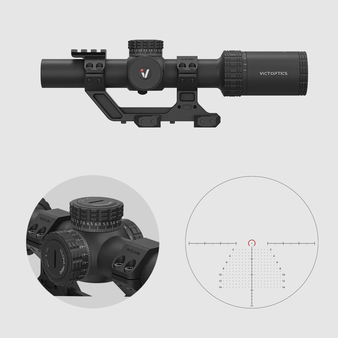 Victoptics OPSL137 S10 1-10×24 met blokmontage