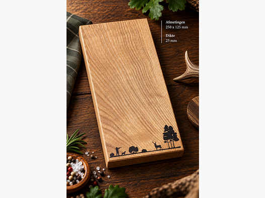 Atelier Julien x Jagter Houten Borrelplank met Jachtmotief