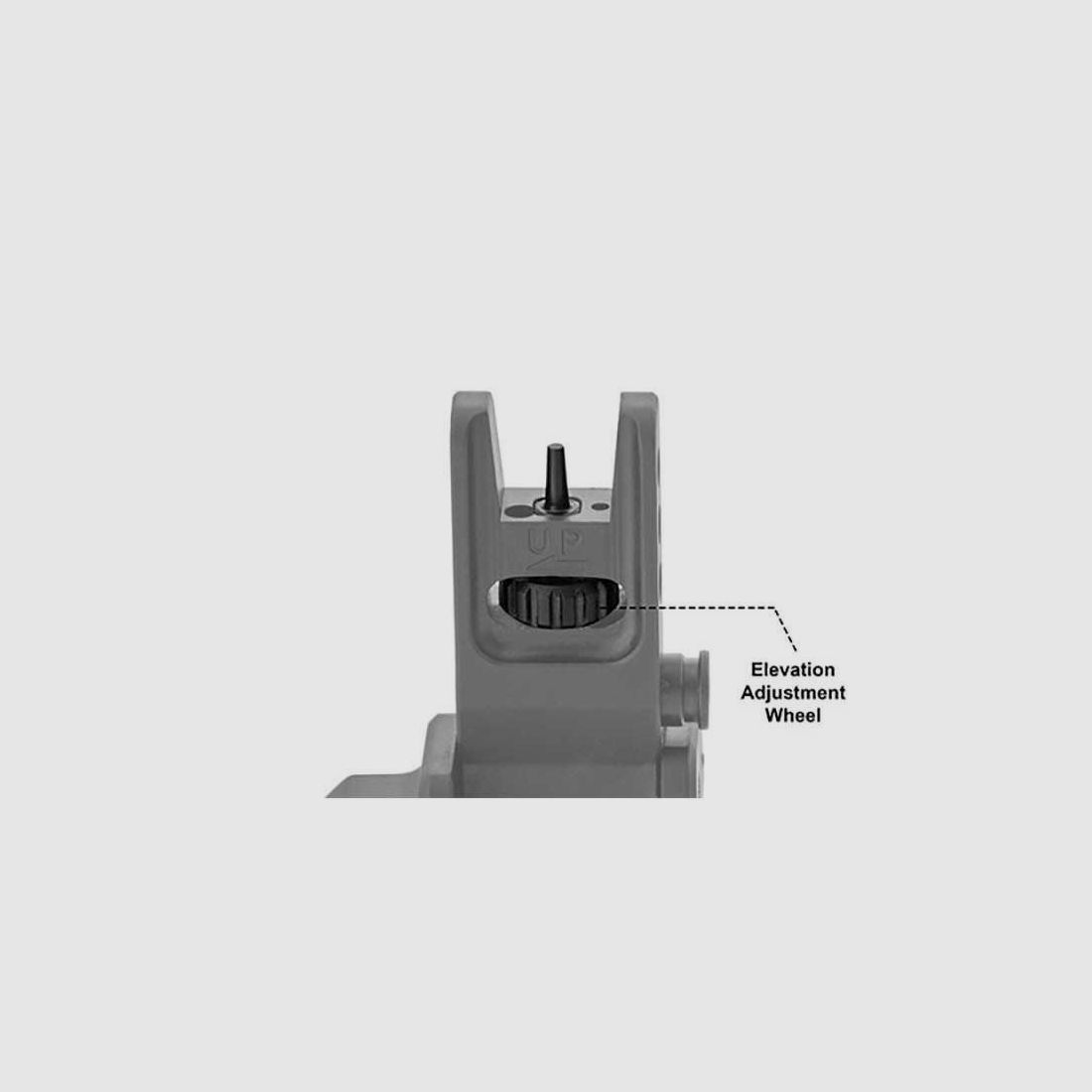 AR15 - Tacca di mira anteriore Flip Up inclinata di 45° - Picatinny, immagine 5 di 8