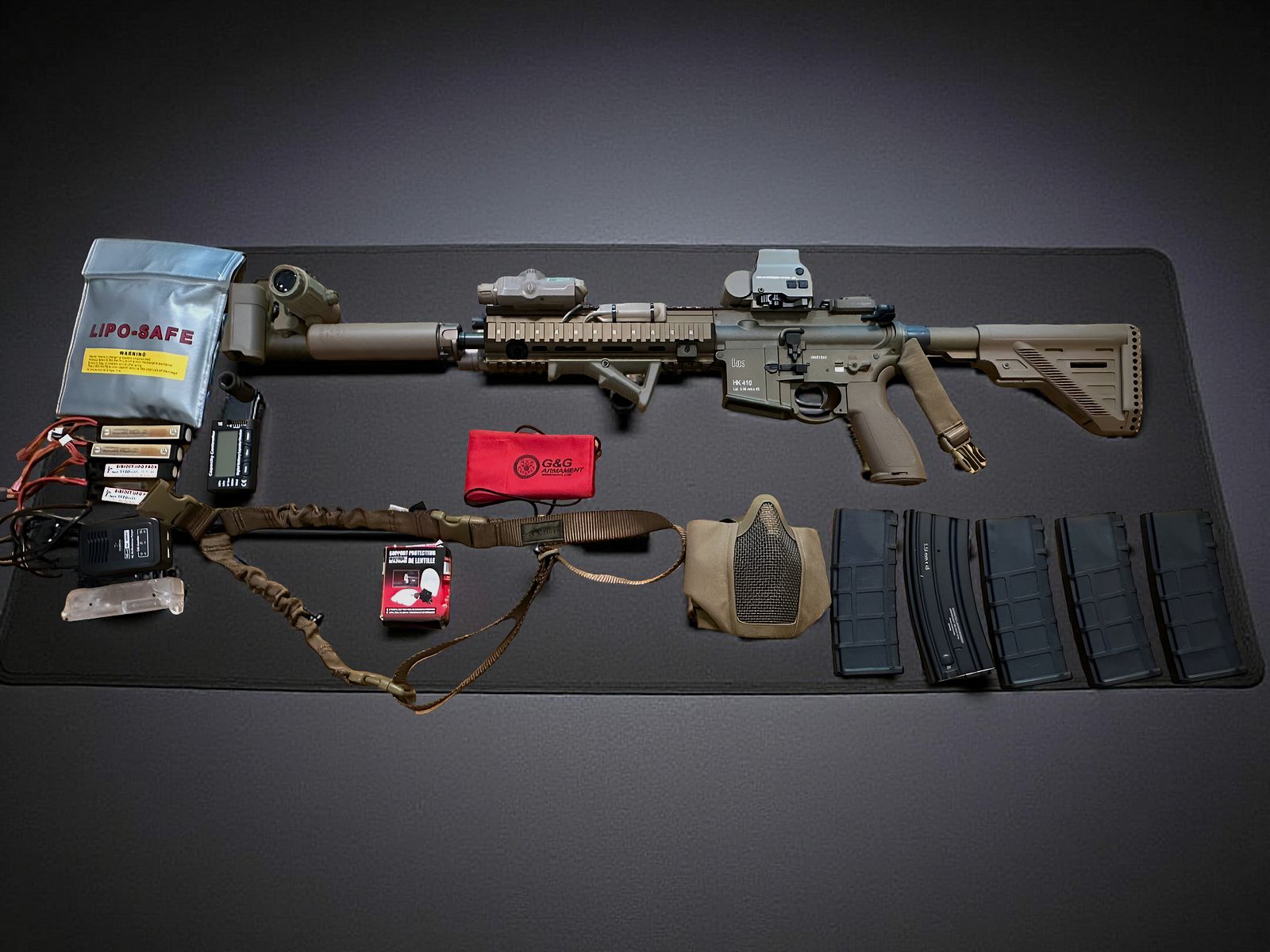 VFC HK416 Supreme (non giocato) – Full tuning + Set completo in RAL con borsa e accessori