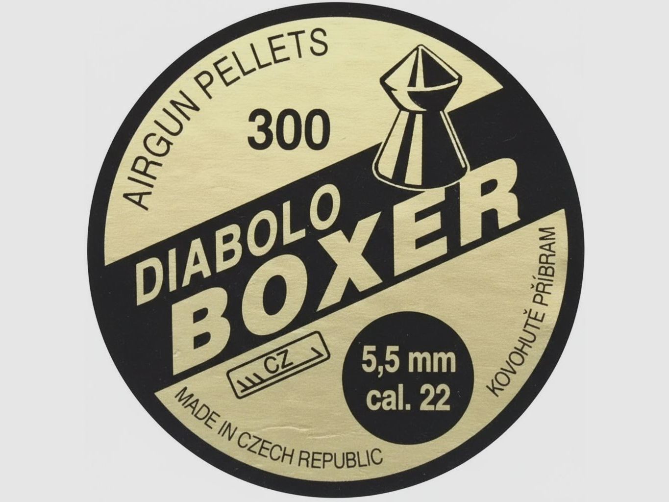 5.5 mm Diabolo pellets BOXER 300 pcs.