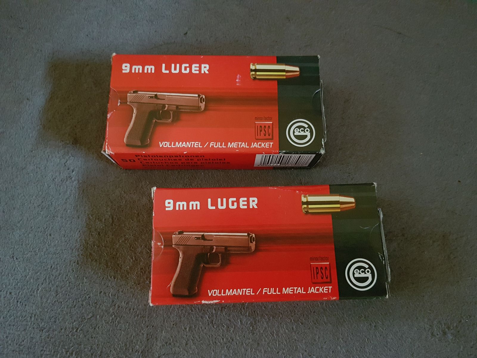 eco Luger Vollmantel 9mm NEU 100 Patronen