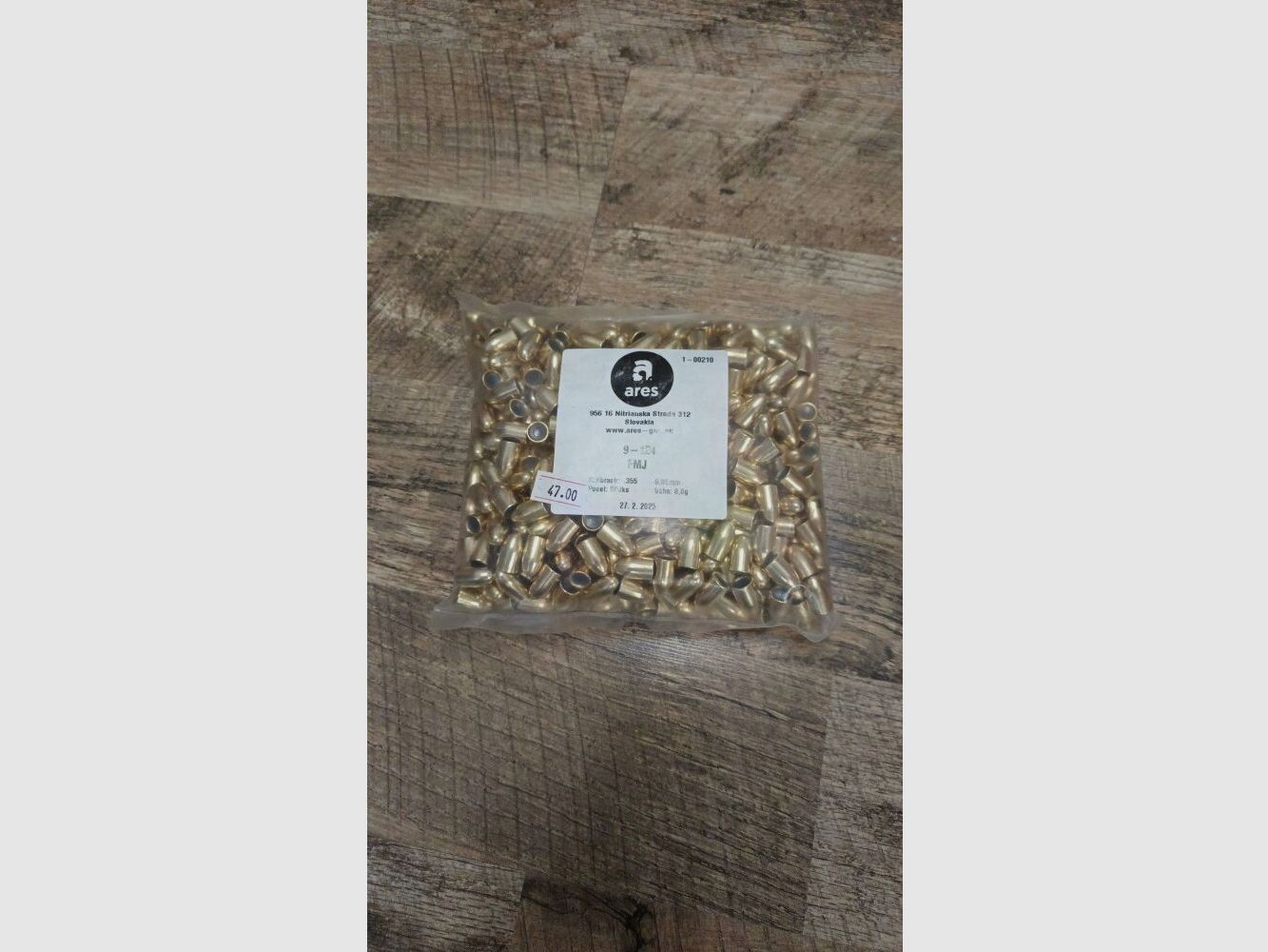 ARES Geschosse 9mm FMJ 115grs. FMJ
