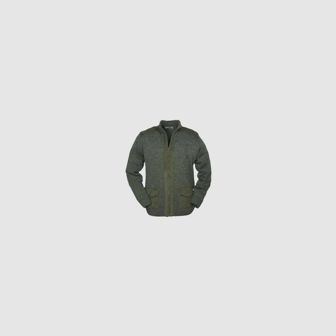 Strickjacke mit Micro-Besatz - Gr. 52