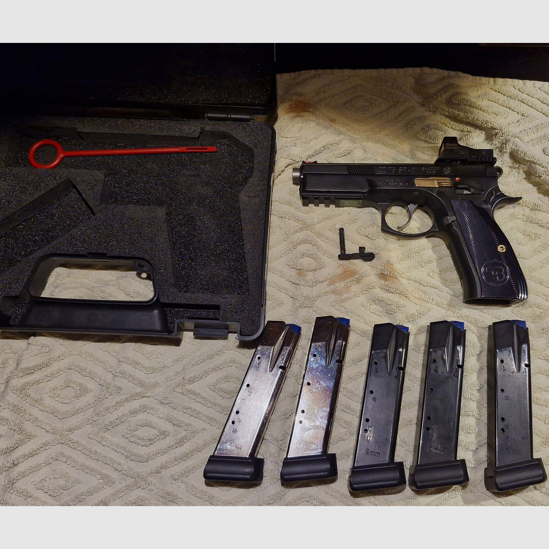 CZ 75 SP-01 Shadow w tym Burris Fastfire 3