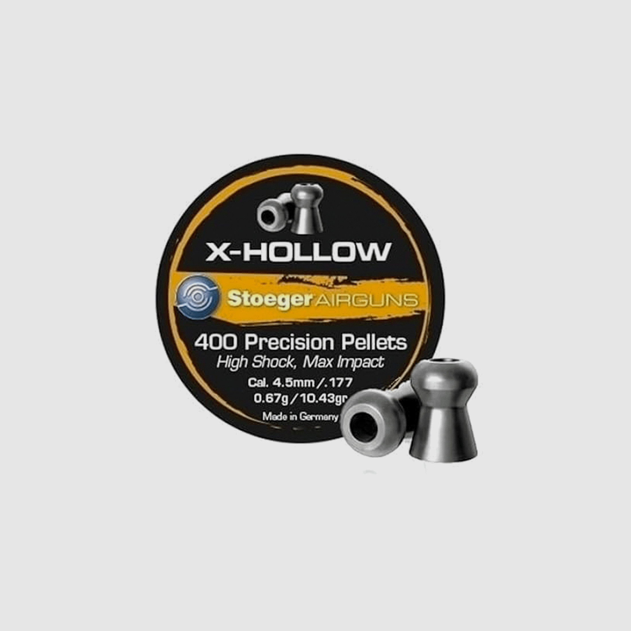ŚRUTY DO WIATRÓWEK – STOEGER – X-HOLLOW Kal. 4,5mm | .177 | 0,67g | 10,43gr | 400SZT