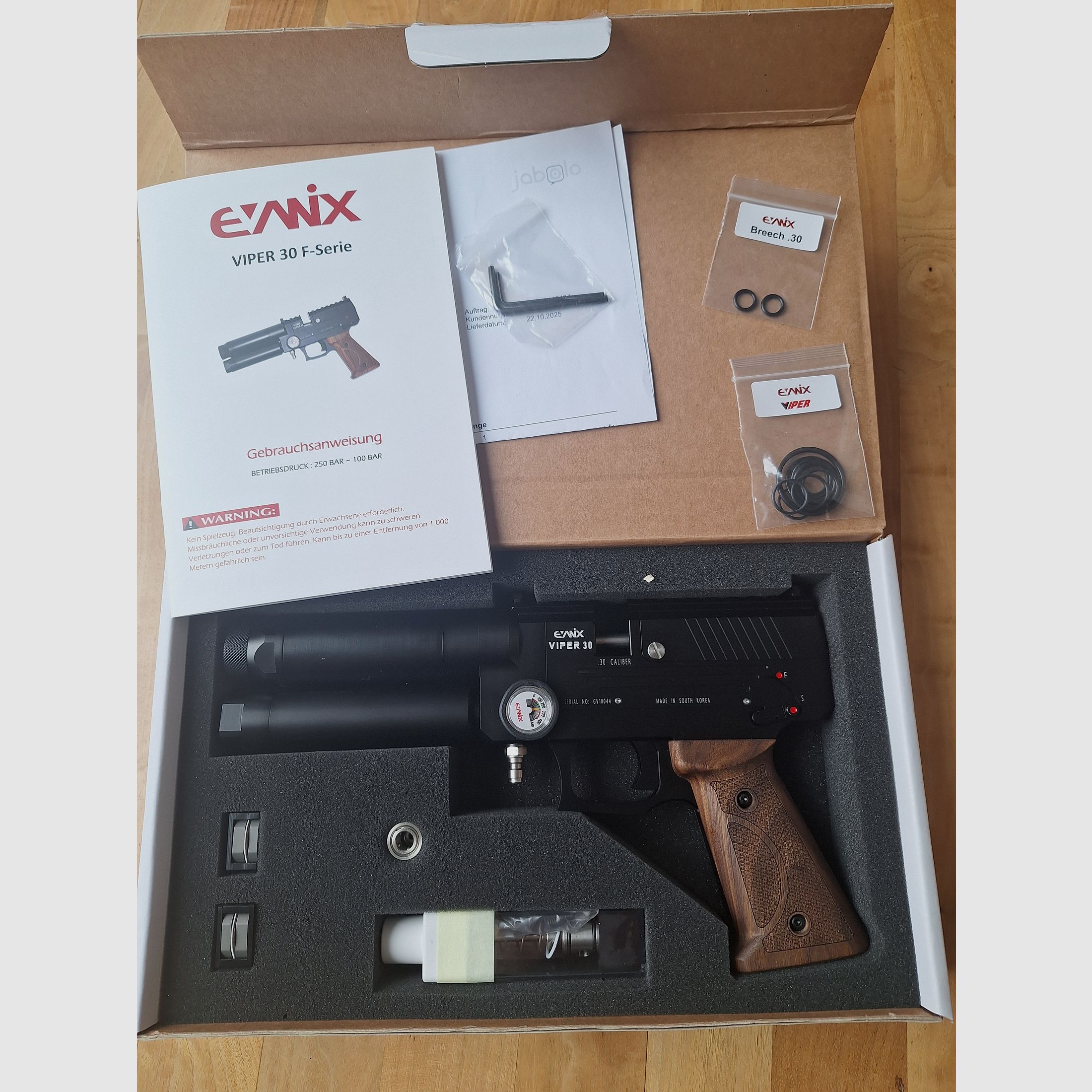 Evanix Viper .30   F    7,5 Joule