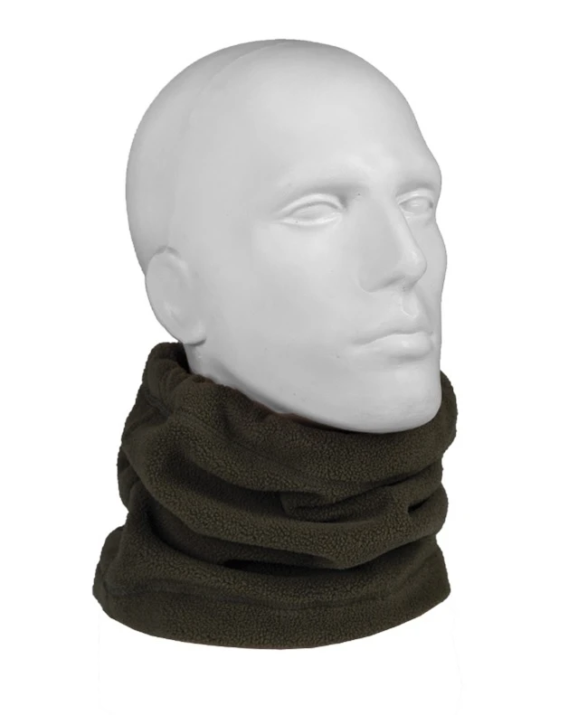Olive green fleece neck gaiter Mil-Tec 12623001