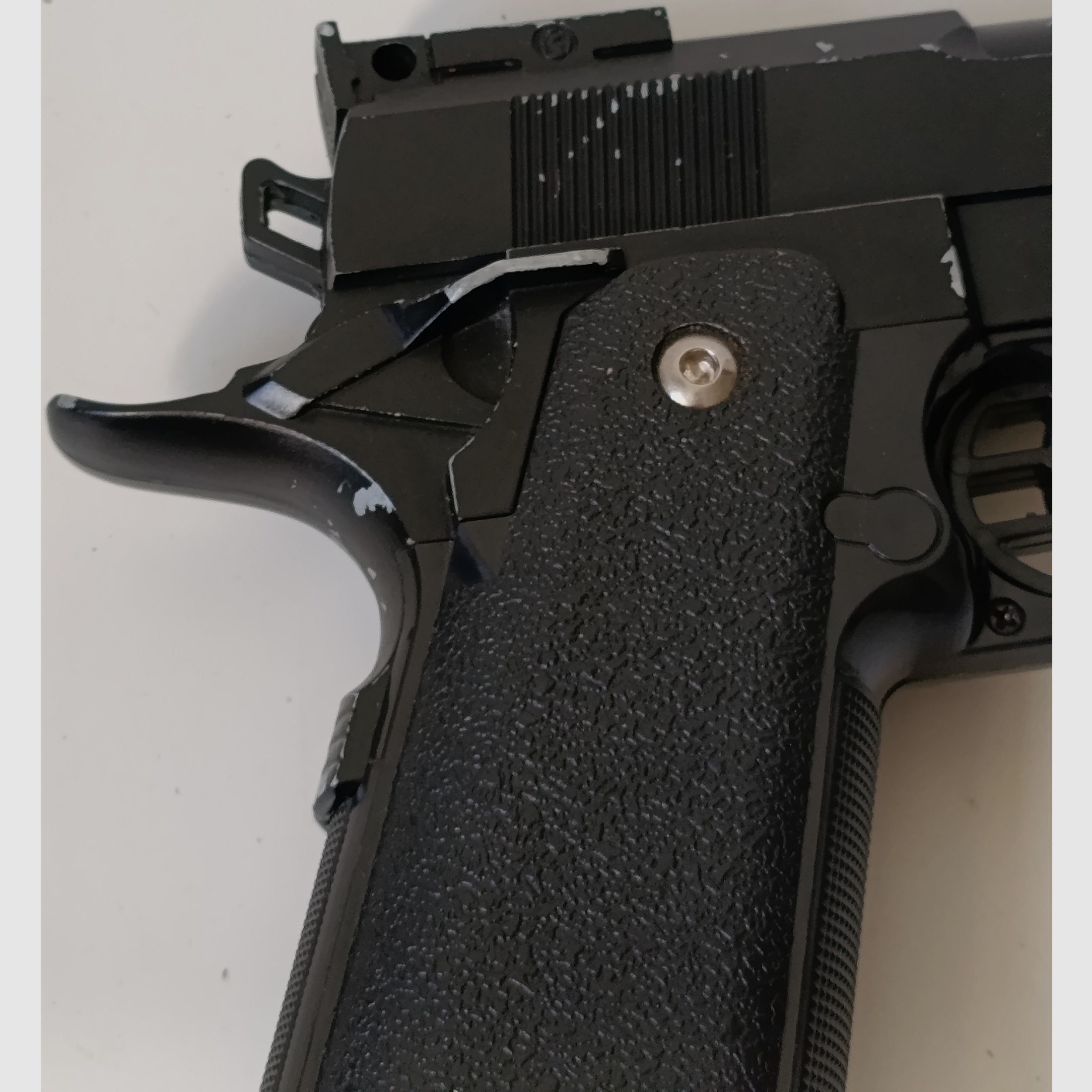 Pistol, airsoft, spring-powered