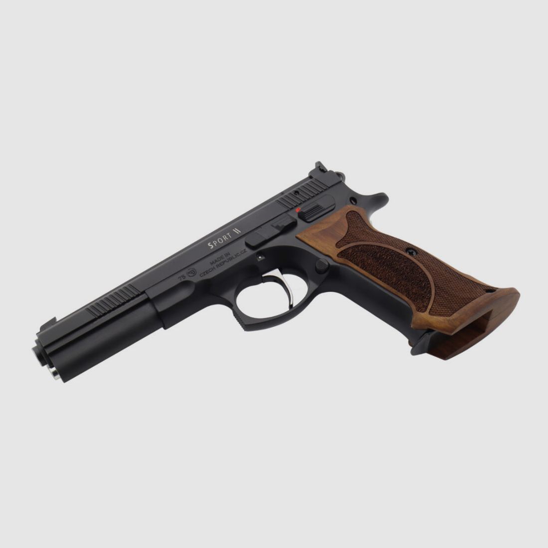 Waffen Oschatz Sport II SA 6" Longslide Matchpistole Nussbaum Matchgriff original von Waffen-Oschatz Stuttgart CZ75