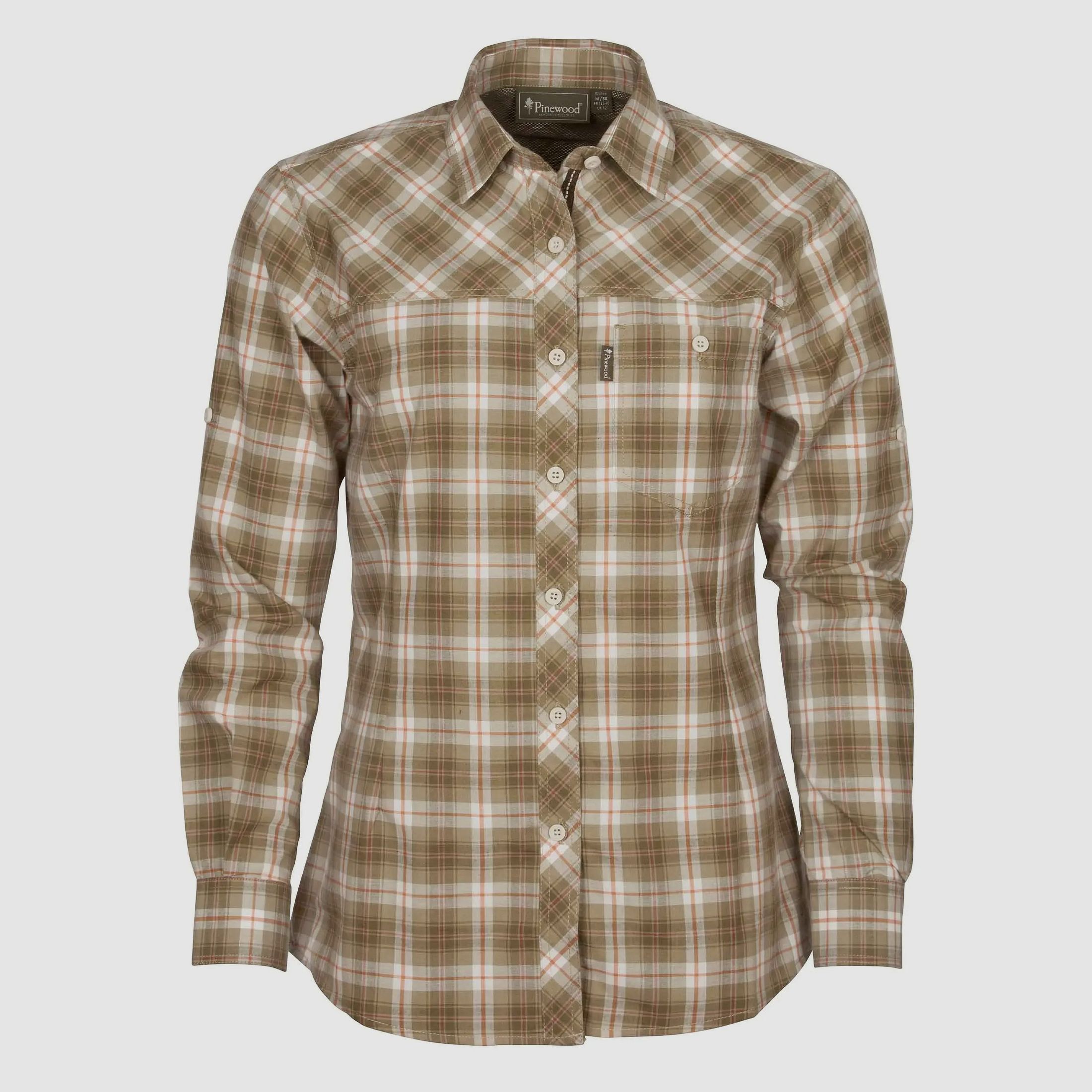Camicia Pinewood Cumbria verde terracotta Donne