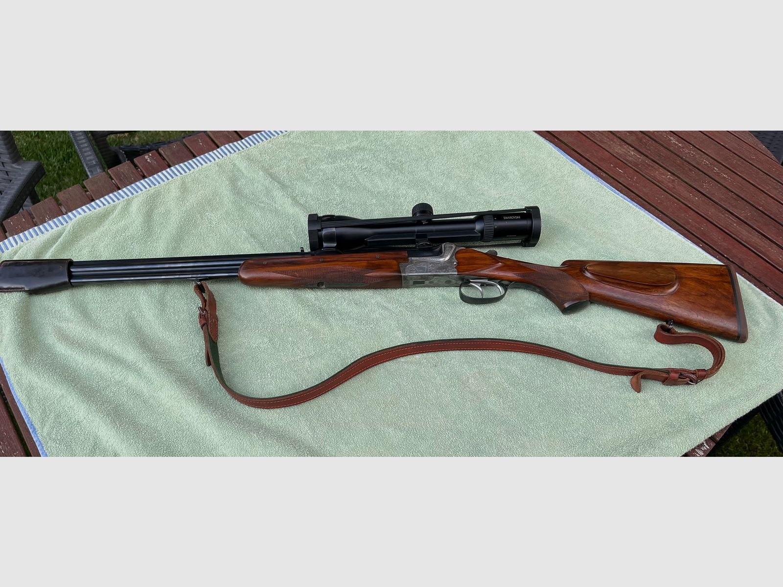 Neuwertige Bockbüchsflinte MERKEL Suhl BBF 7x65R 20/76 Swarovski 3-12x50 Z4i selten