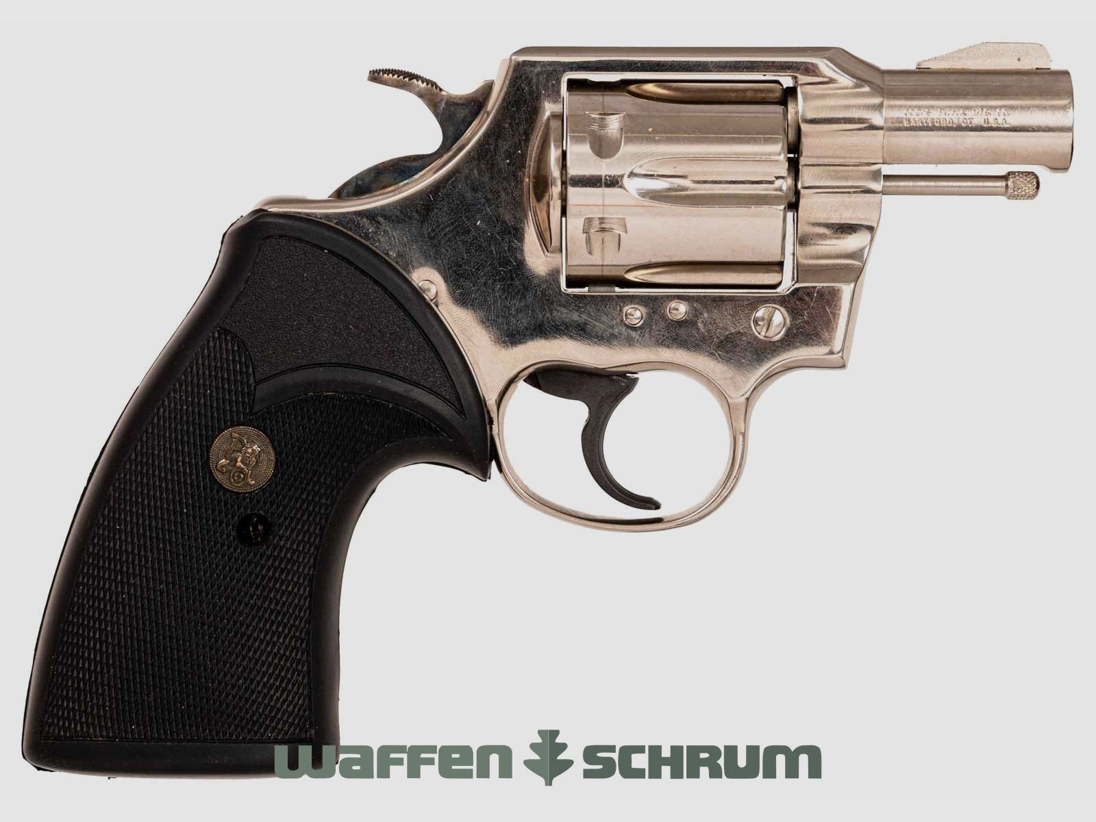 Colt Lawman MK II .357Mag,.38Special , Holster, originale Holzgriffschalen, Speedloader LL: 2 Zoll