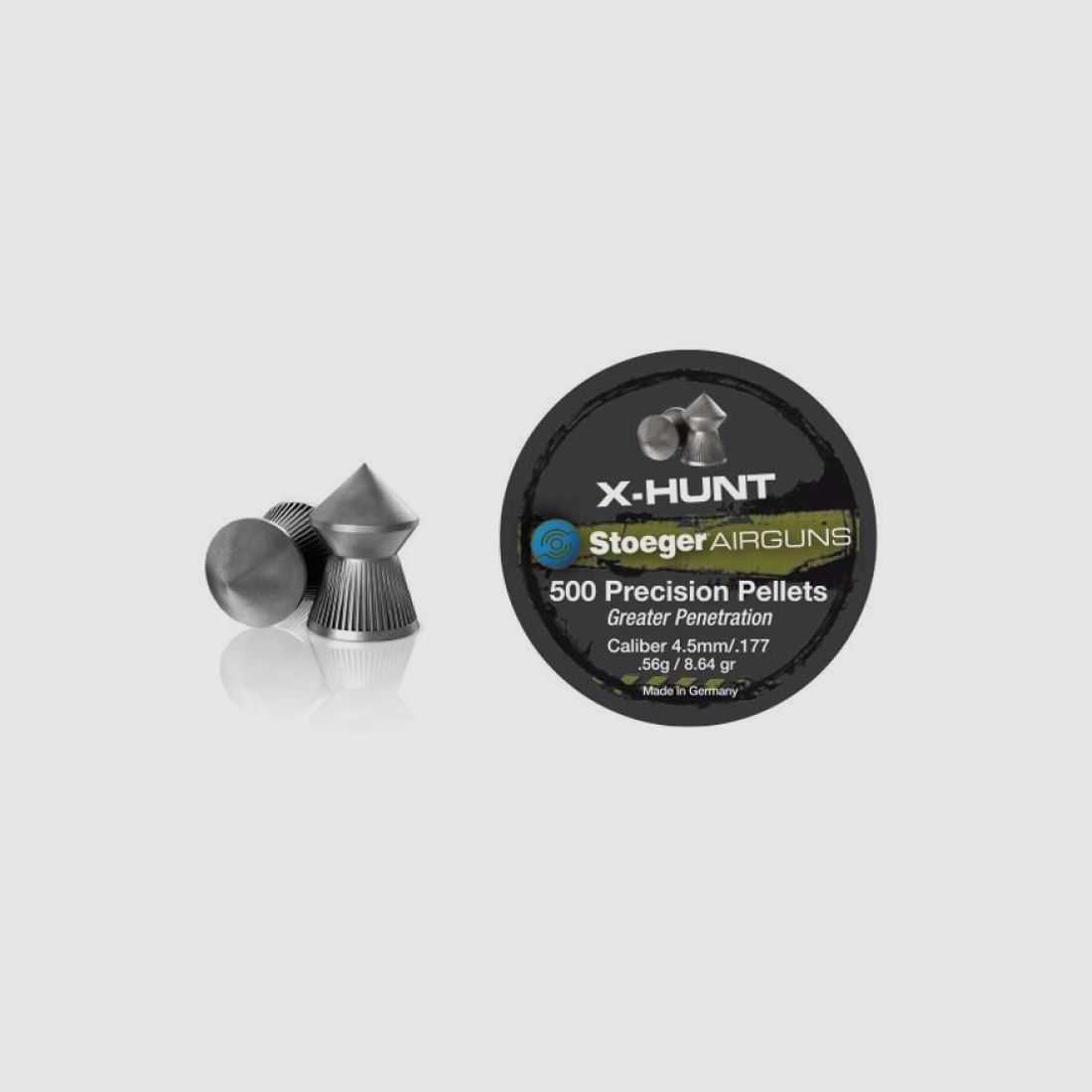 Stoeger X-Hunter, Spitzkopf, 0,56g, 4.5 mm, 500 Stk.