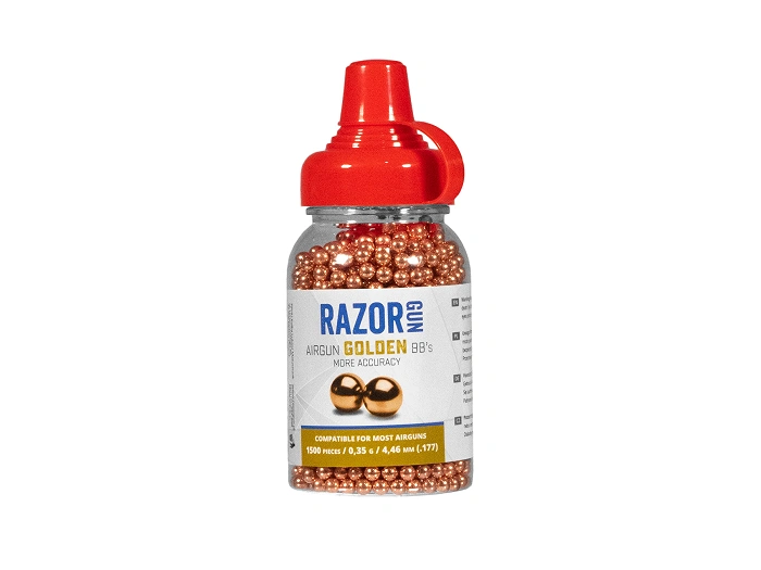 2x RazorGun Golden billes d’acier BB de 4,46 mm, 1500 pièces (451500CPBT-B), image 9 sur 10