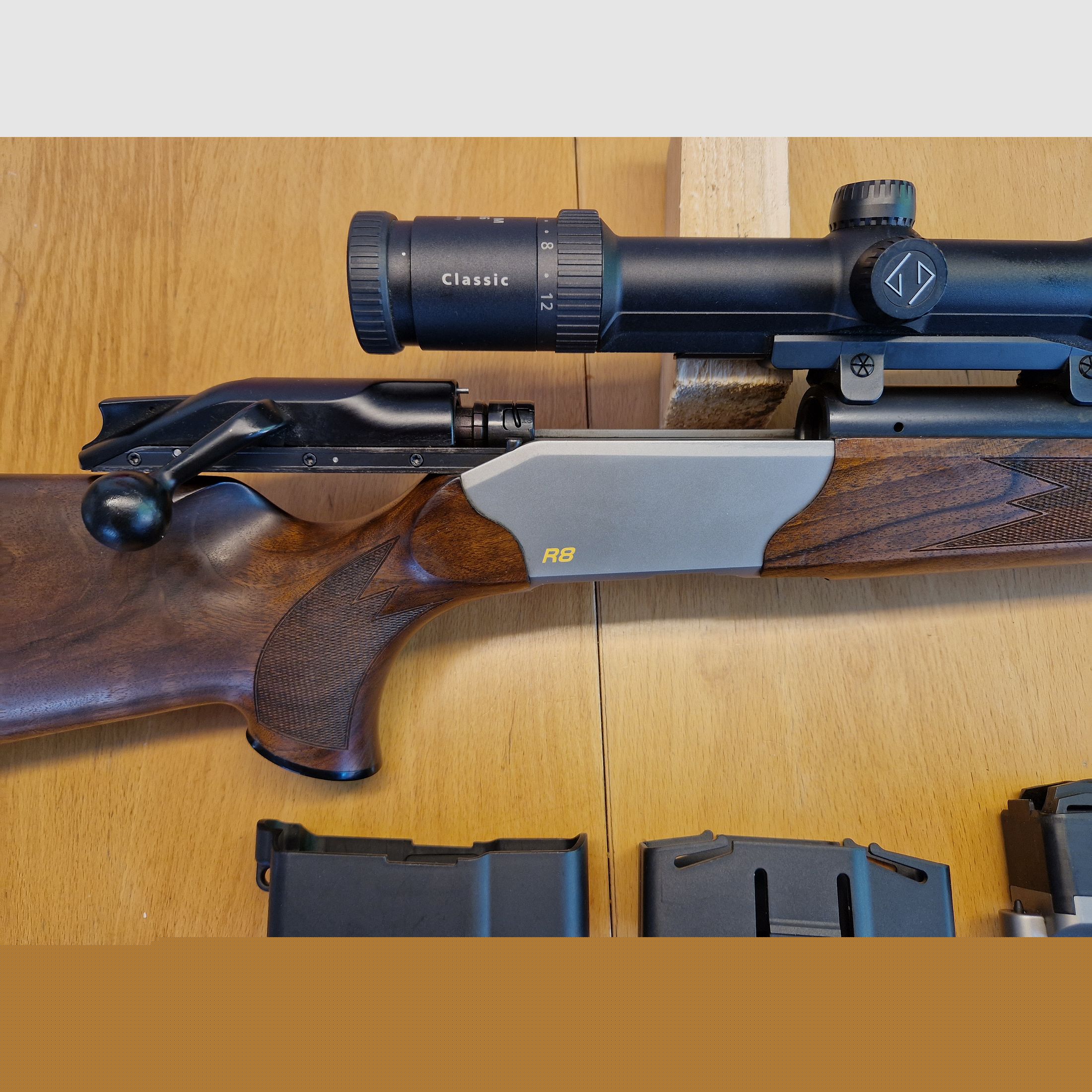 Blaser R 8, Bockflinte   Miroku MK 700 GAME 12/76,  Savage Büchse 17 HMR