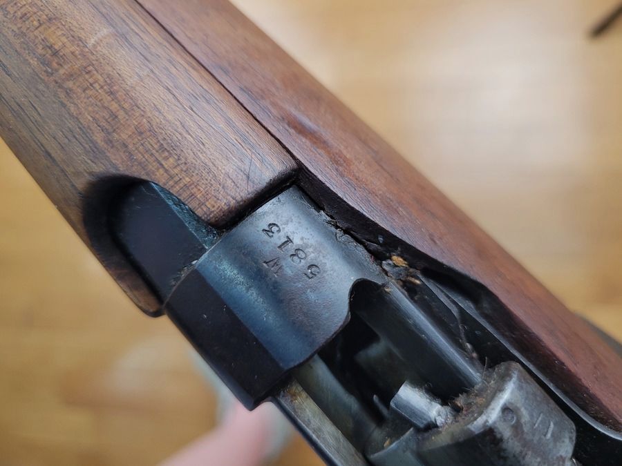 Seltenes englisches Gewehr Lee Enfield MKIII (UND NICHT MKIII(*) !) – Cut-off UND Volleyvisier – SEHR seltene Herstellung B.S.A 1914 ! Originalkaliber 303 Brit. – vollständig einheitlich nummeriert – Einheitsscheibe – MUSEUMSZUSTAND !, Bild 38 von 40