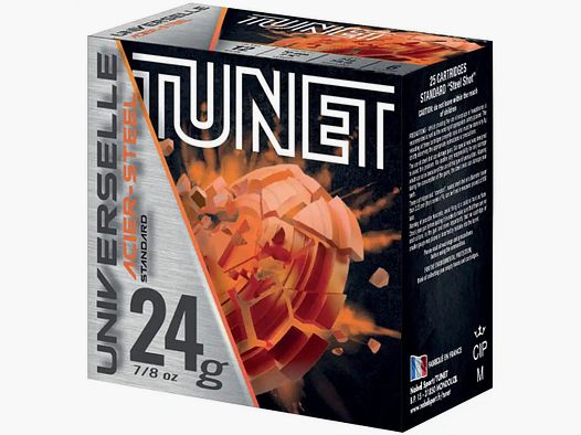 Tunet Shotgun Cartridges TRAP SPORT 12/70 Universal 2.5mm 24g Lead-Free Green Action Available!!