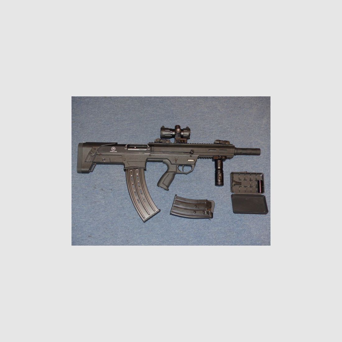 Power Arms SL-shotgun cal. 12/76 Mag. met accessoires - NIEUW