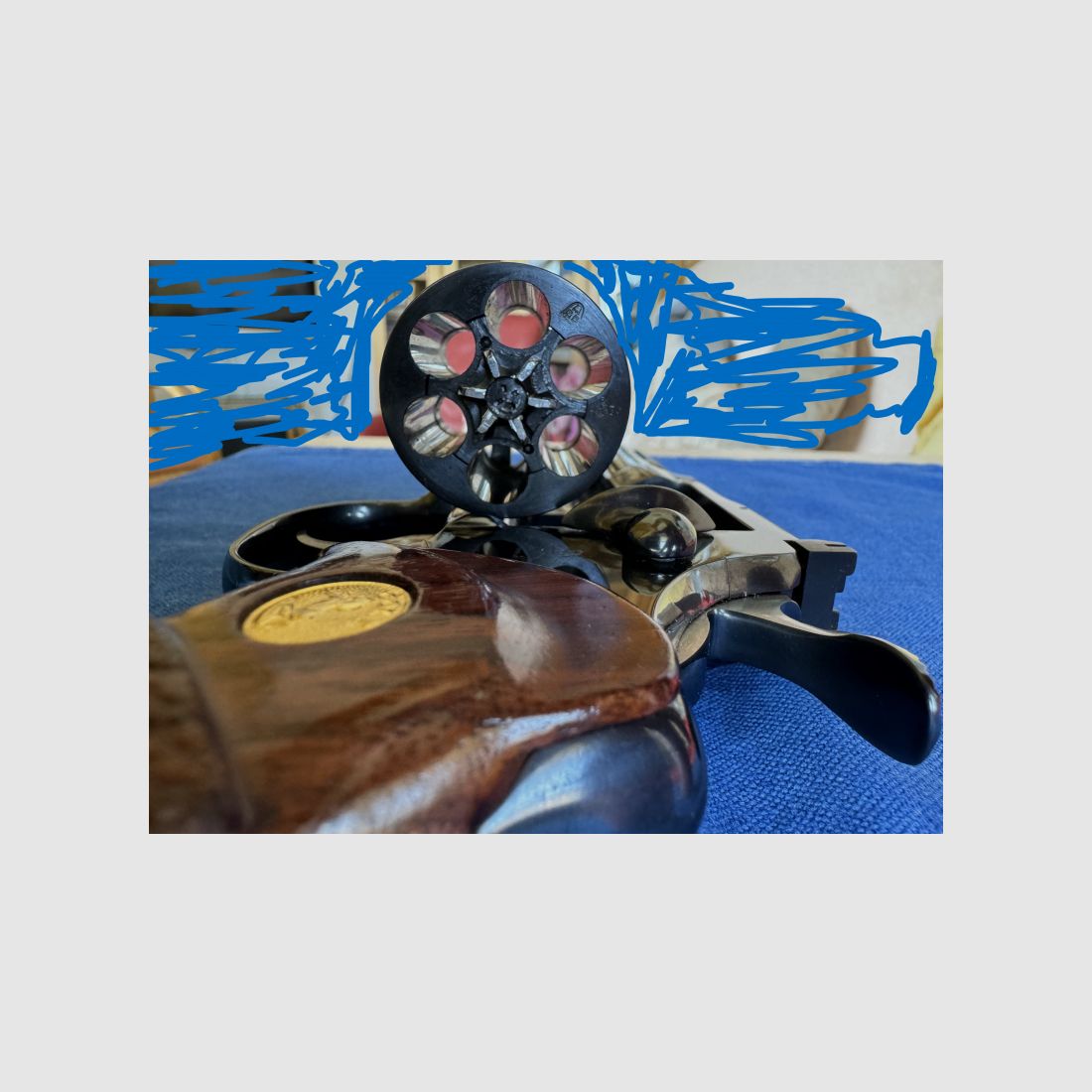 Sammlerstück: Revolver, "Colt Python", Baujahr 1981,mit 4" Lauf,Kaliber: 357 Mag. aus Jägerbestand