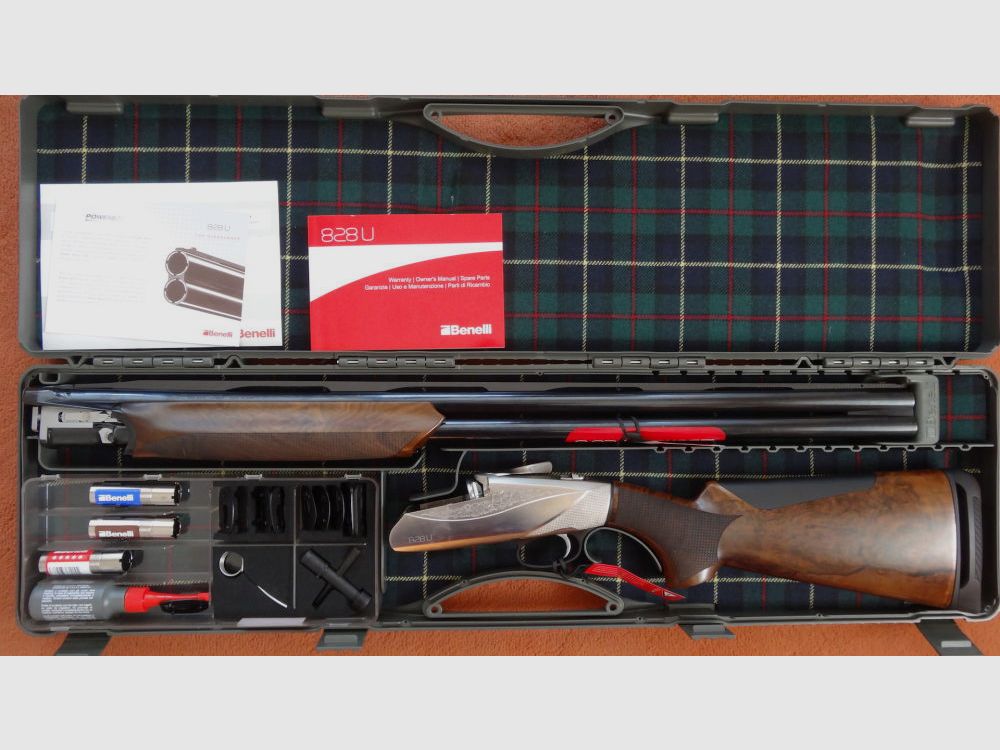 Benelli Bockflinte: Benelli 828U-Silver-Cal. 12/76