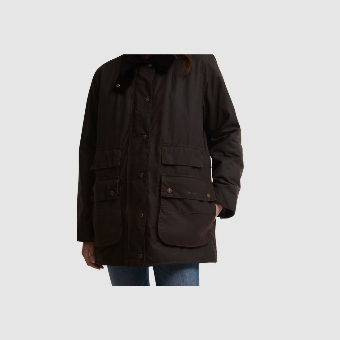 Barbour Modern Border Wax Jacket Rustic/Muted, billede 5 af 8