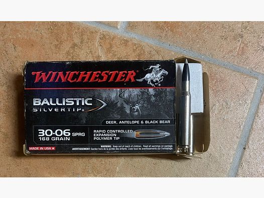 Winchester Ballistic Silvertip .30-06 168gr