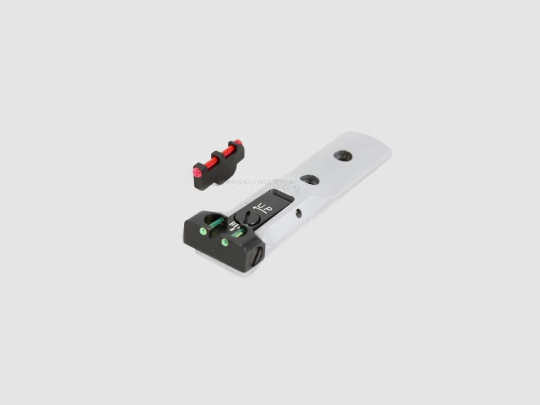 LPA TXT SIGHT FOR S&W WITH PIN FRONT SIGHT GREEN REAR SIGHT RED FIBER