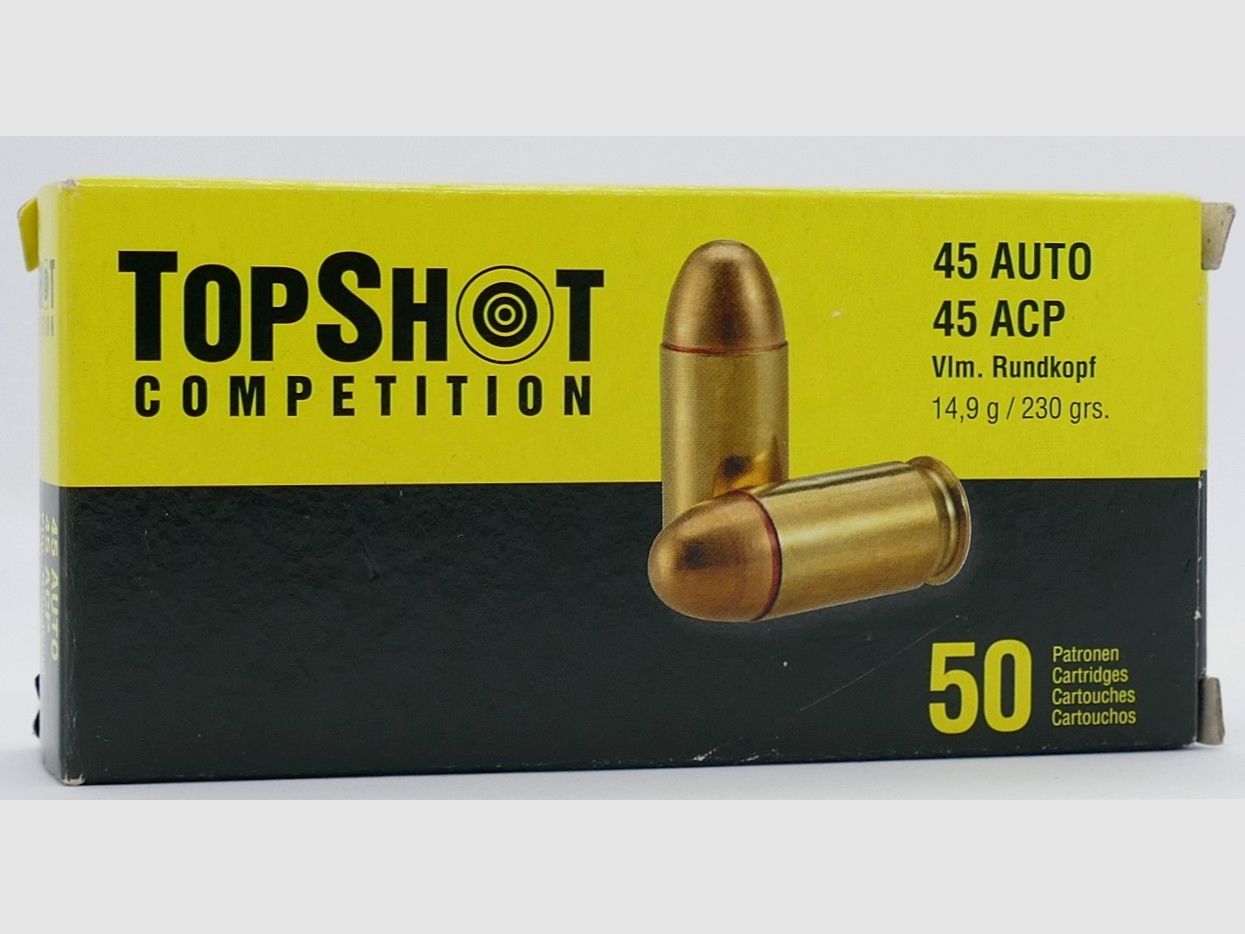 Top-Shot .45ACP VLM 14,9g/230grs Kurzwaffenpatronen