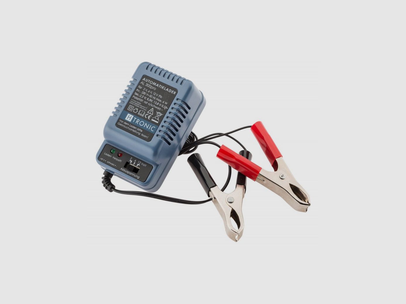 Lader voor 2 V, 6 V of 12 V