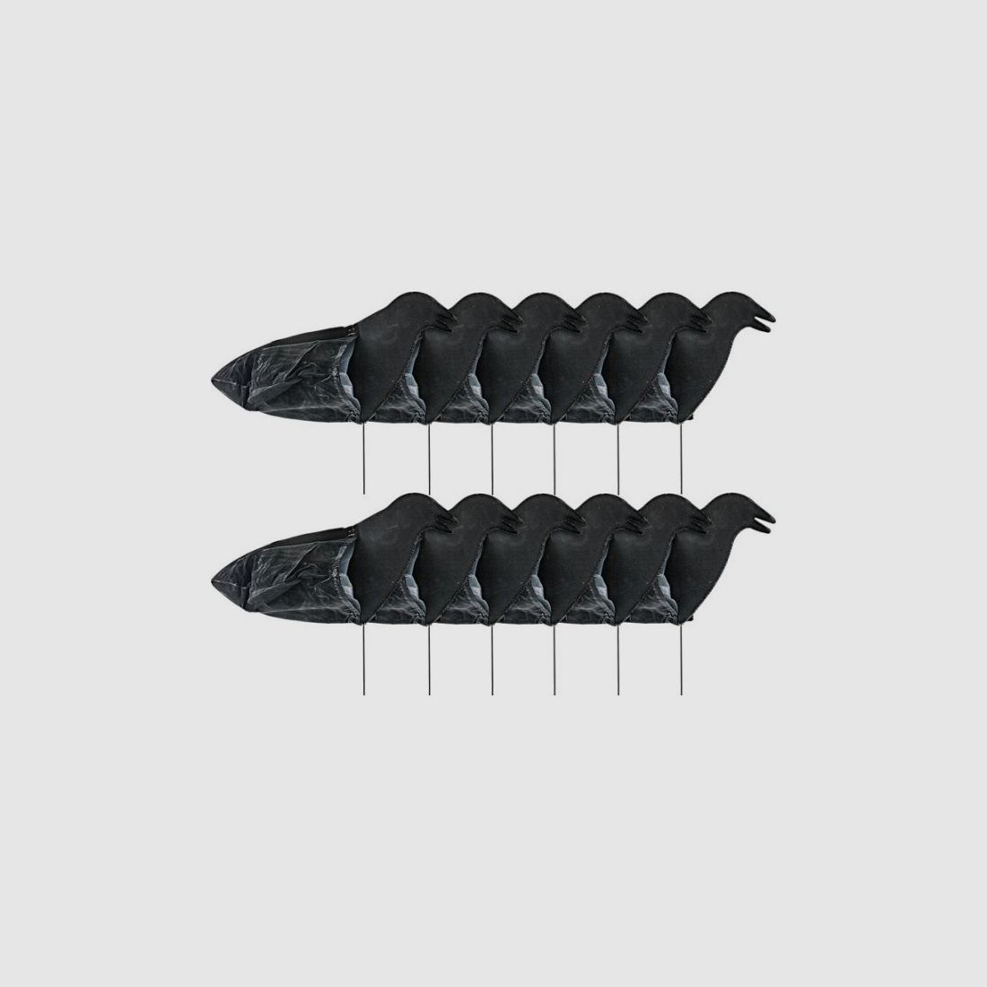 Set aus 12 Silhouetten von Krähen Sillosocks Harvester, Bild 1 von 2