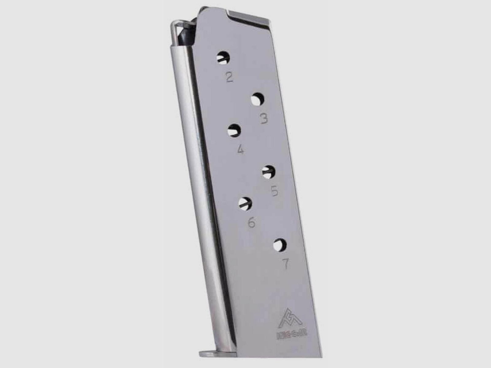 MEC-GAR MAGAZINE NIKKEL COLT 1911 7 SCHOTEN