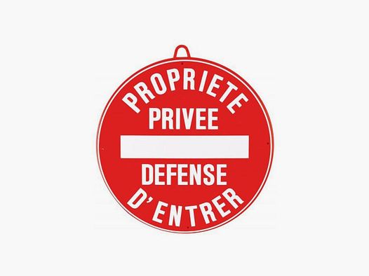 Sign Januel Private Property No Trespassing - Dia