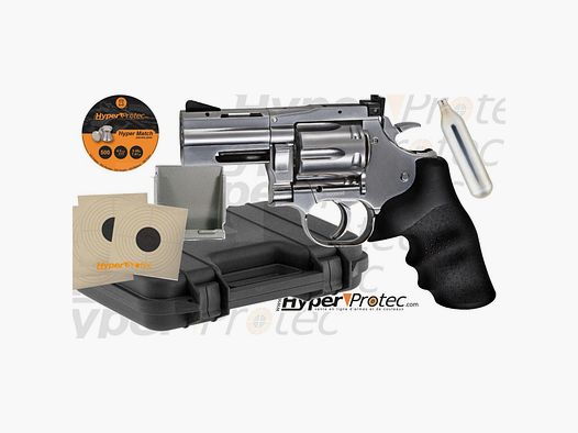Komplettset Revolver Dan Wesson verchromt 2,5" für Diabolos
