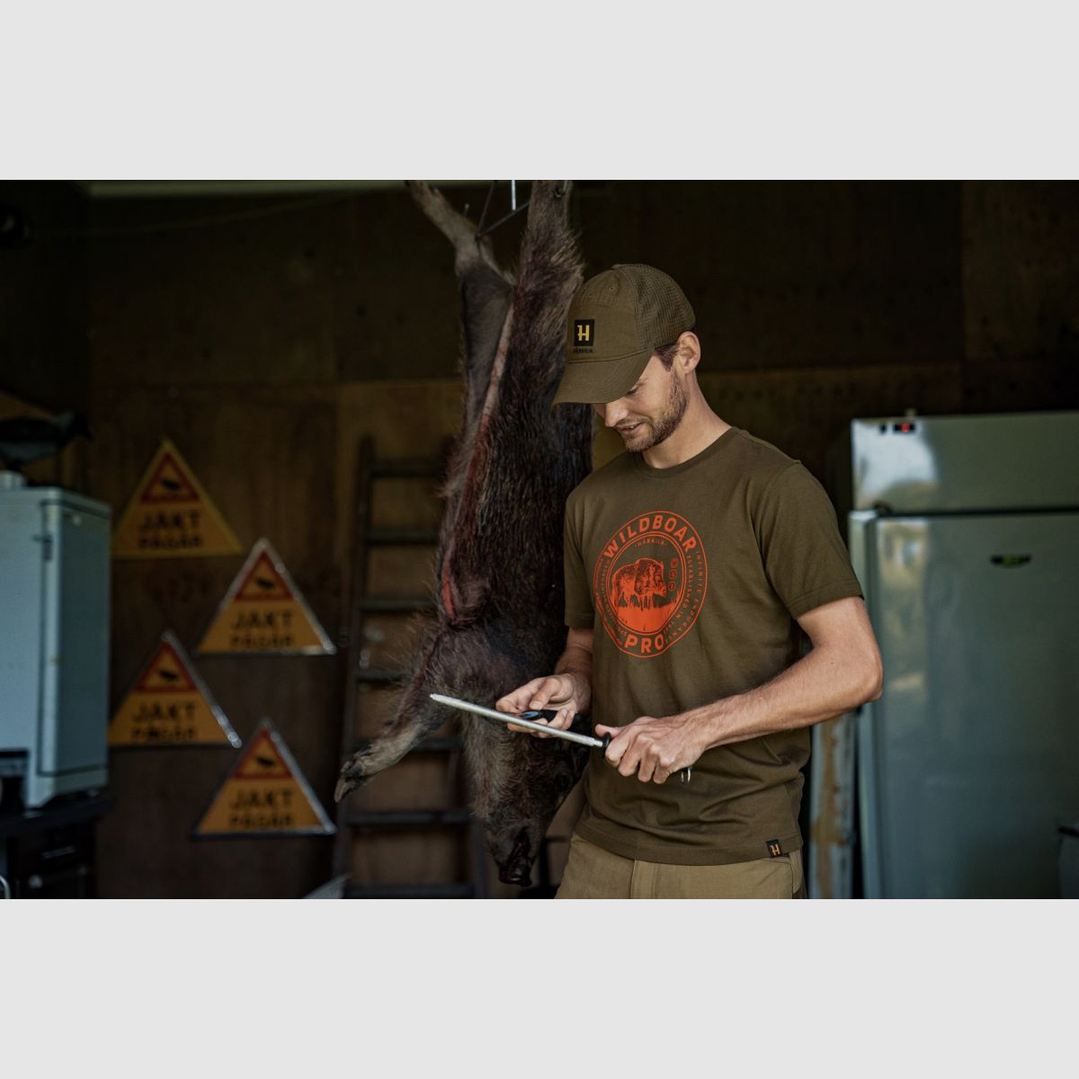 HÄRKILA Wildzwijn T-Shirt Wilgen Groen