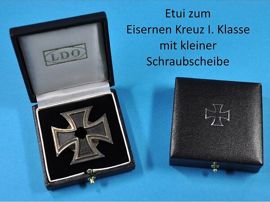 Etui Eisernen Kreuz I. mit kleinern Schraubscheibe Repro!!!